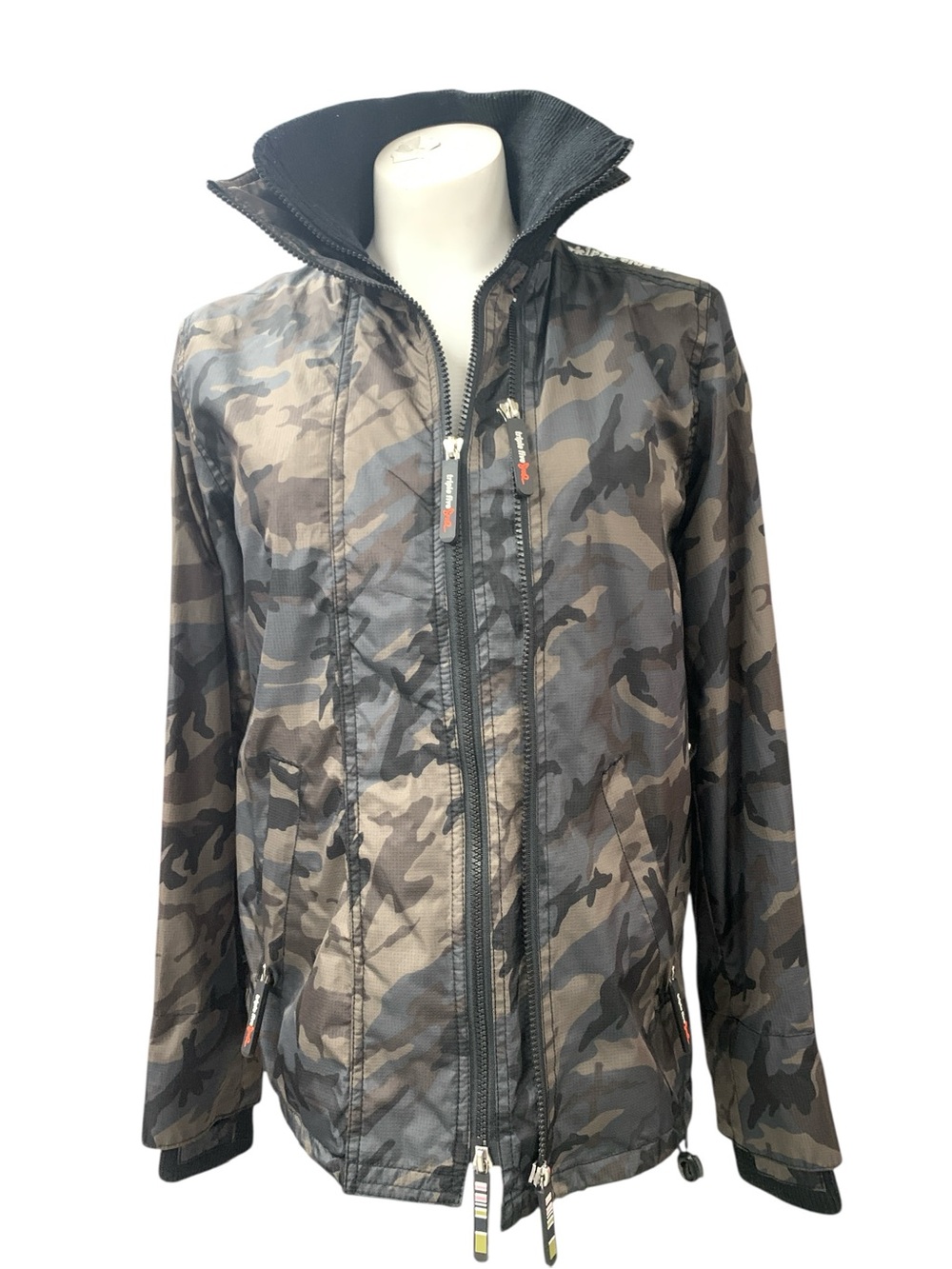 Women's Camouflage Utility Jacket - Olive/Gray Camo